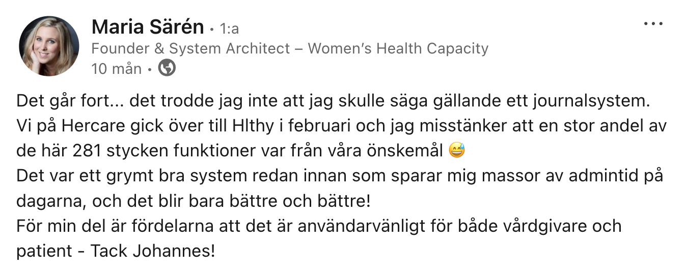 Maria Sarén, Hälsostrateg